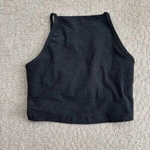 Beyond Yoga Spacedye Wide Neck Cropped Tank in Darkest Night - Size S